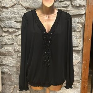 Max Studio Elegant Black Top